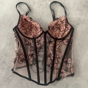 Rare Victorias Secret Flower Corset